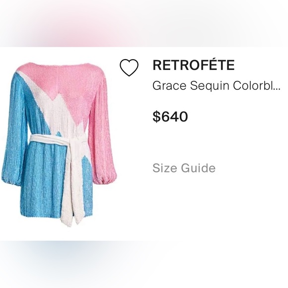 Retrofete Grace Sequin Colorblock Dress - Picture 2 of 16